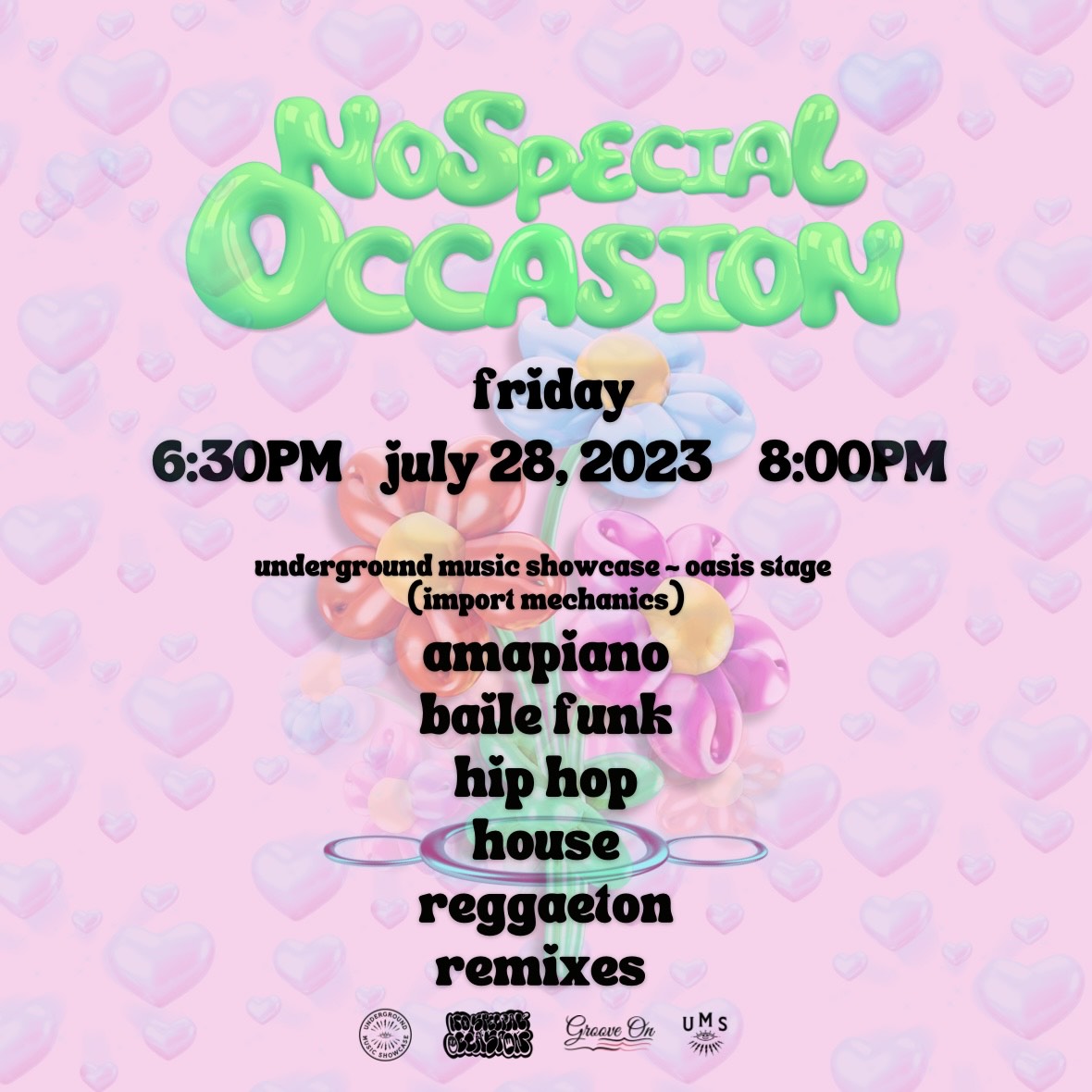 Catch us FRIDAY <a href="/TheUMS/">Underground Music Showcase</a>!!!

<a href="/godofgroove/">IAMGRÜV</a>
<a href="/tylerwyatt_/">ɢɪᴠᴇʀ|ᴏғ|ɢʀᴏᴏᴠᴇ</a> 
<a href="/milkydotwav/">taco picasso</a>