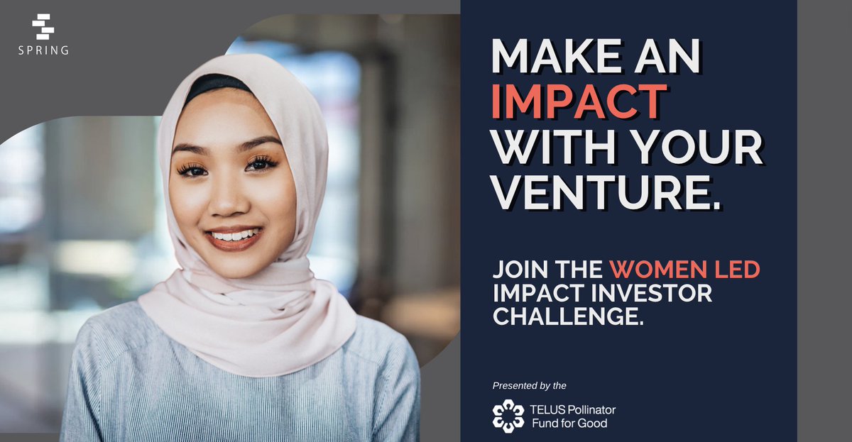 The Women Led IIC presented by the TELUS Pollinator Fund is looking for incredible women led ventures. Registration for entrepreneurs is now open until AUGUST 18TH, 2023! Click here to learn more: hubs.ly/Q01YW9sD0 #impact #womenledventures #impactventures #impactinvesting