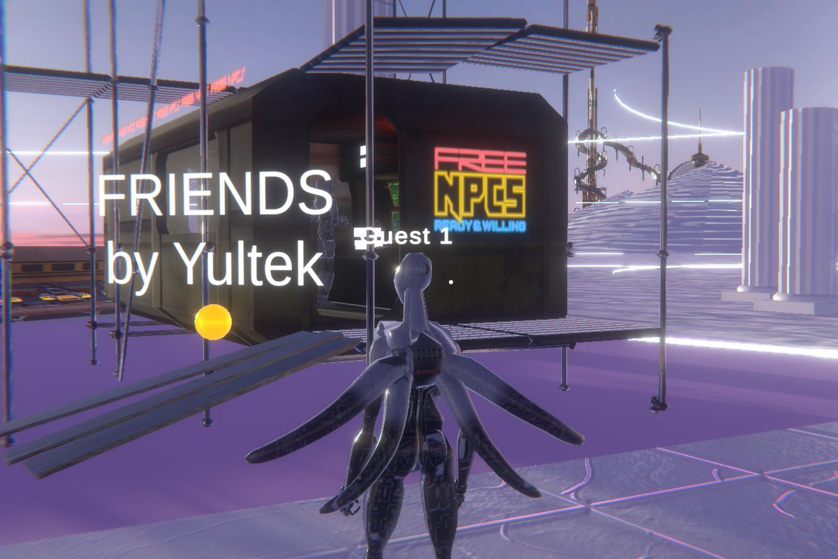 <a href="/ClaireSilver12/">Claire Silver 🌸</a> That's super-awesome plan!
One of our grantees <a href="/Yultek_/">Yultek</a>  literally just did a project on that. It's a Unity webGL build. They are doing a guided tour tomorrow 1pm EST I think. May be of interest. This is the presentation space: The NPC friends are right at the end on the left