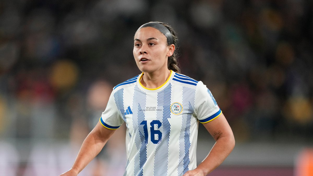Rock_Athletics's tweet photo. WSOC: Slippery Rock alumna and former soccer standout Sofia Harrison started on defense and played all 90 minutes of an historic 1-0 victory for the @PilipinasWNFT over New Zealand in front of 33,000 fans at the FIFA Women's World Cup Tuesday. 👏

Story🔗: https://t.co/5dKugrSP7E https://t.co/2e3UPV52Vz