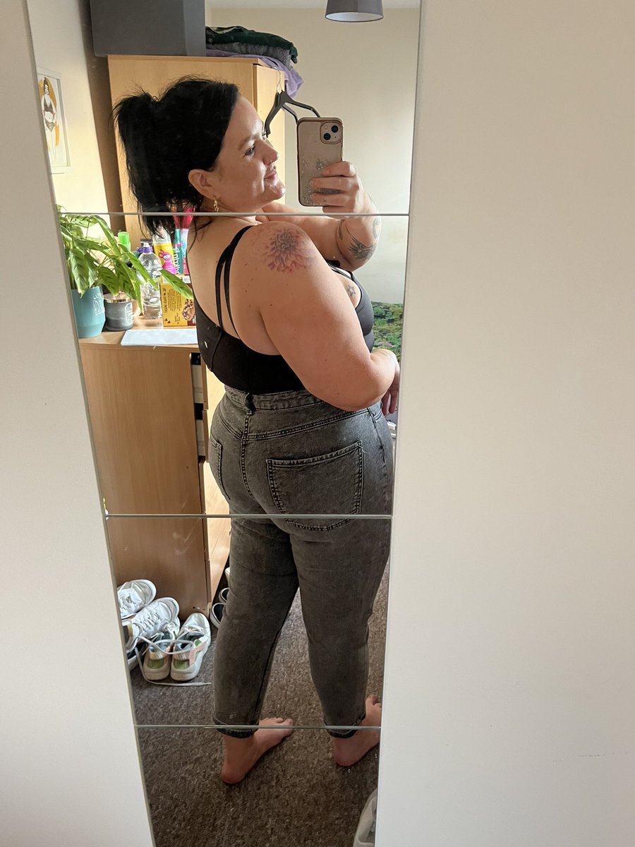 from a size 22 to a 16 in three months. 

i’ve never stuck at anything in my life!!!!