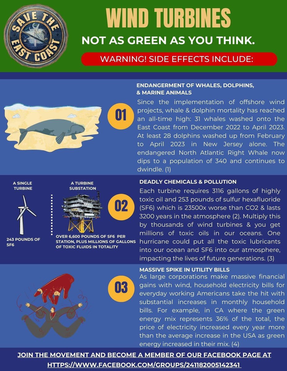 Kytt's tweet photo. @NewJerseyDEP I saw this image - full of misinformation - posted by Maria Kent, a Principal Environmental Specialist with the NJ DEP. How do you feel about this? IMO someone with the NJ DEP shouldn't be spreading misleading or untruthful information about green energy. https://t.co/EUbLXaagBx