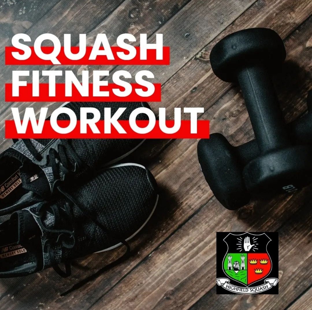 Squash Fitness sessions will run over August and September 6:30p.m  to  7:10pm ( subject to demand). Sign up now and have fun !!! 
Deadline: 26th  of July .
Sign up today ; highfieldsquash.com/squash-fitness…