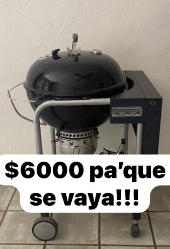 De oportunidad REMATE Asador Weber PERFORMANCE se va hoy en $6,000 Pesos
Rodolfo Caleri 6621677587
#Hermosillo