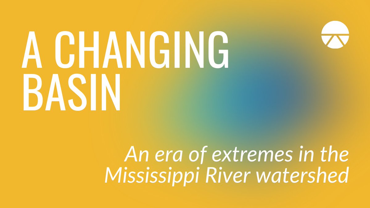 The Mississippi River watershed covers more than half the country - and it’s entering a new era of extreme weather. Our new series digs into these trends and how communities are responding in a #ChangingBasin. 

investigatemidwest.org/a-changing-bas… 

🧵Some of the stories so far...