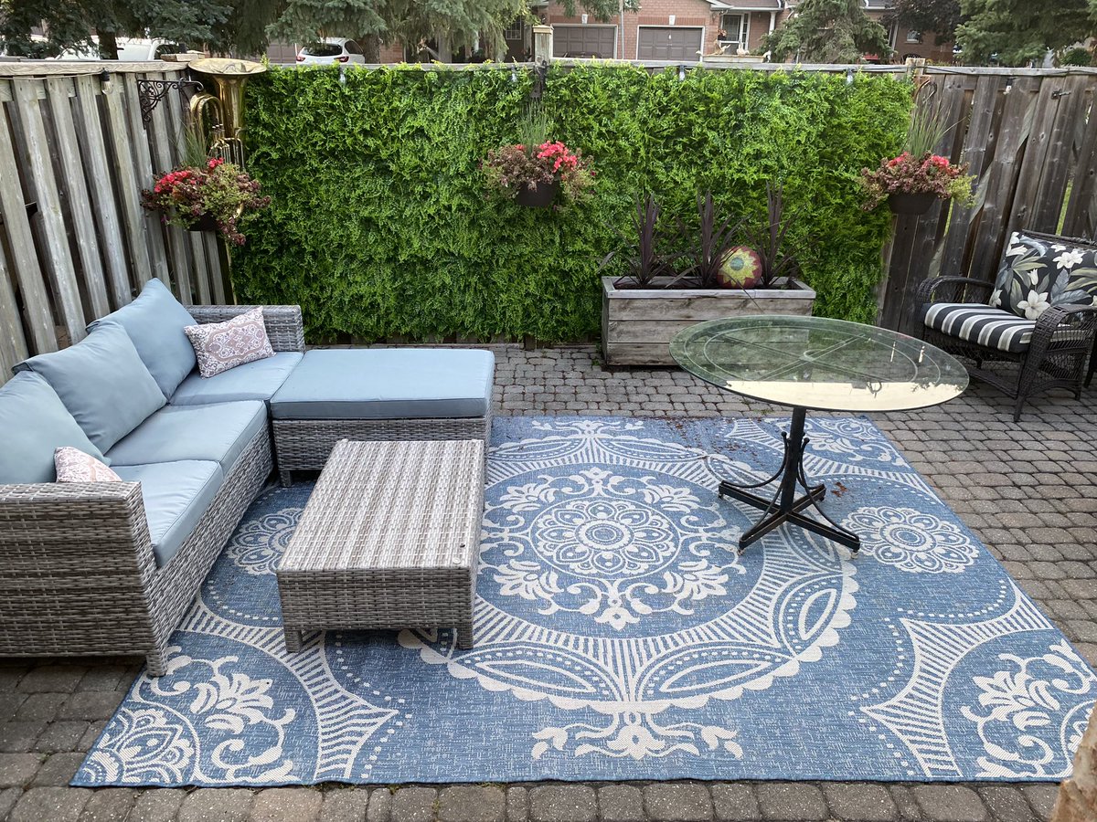 Things you can do with a small backyard.   

This customer loved her Envy wall (fern pattern)so much, she has added even more! Pic to follow! Contact us to see how you can dress up your personal spaces for comfort and privacy.