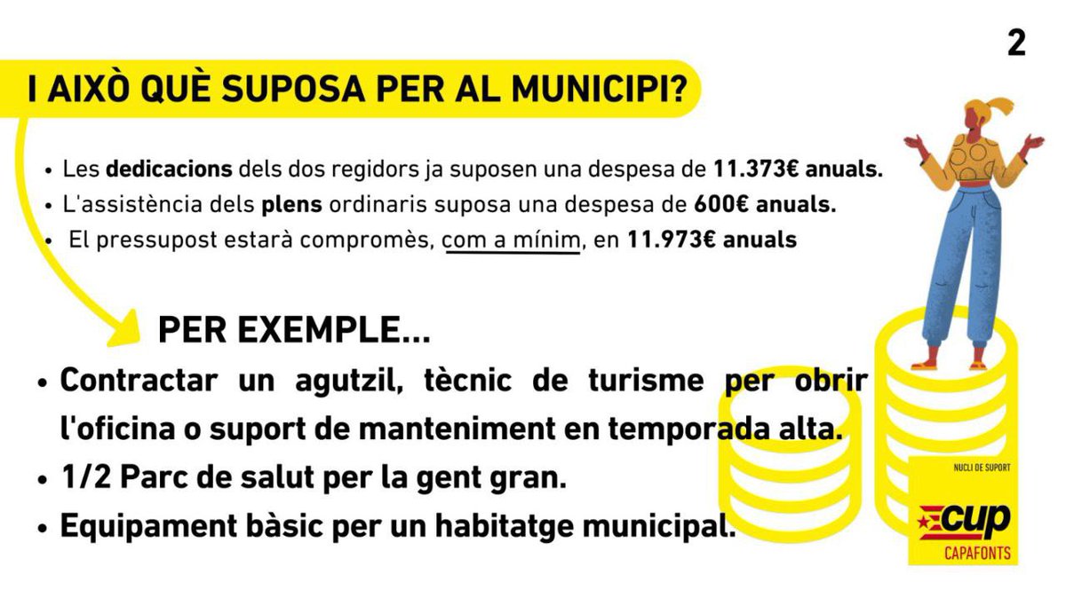 CCapafonts's tweet photo. Mancava informar d’això al 1r informatiu mensual! Un petit detallet… #prioritats #dejunts https://t.co/3nNPEizTZ8