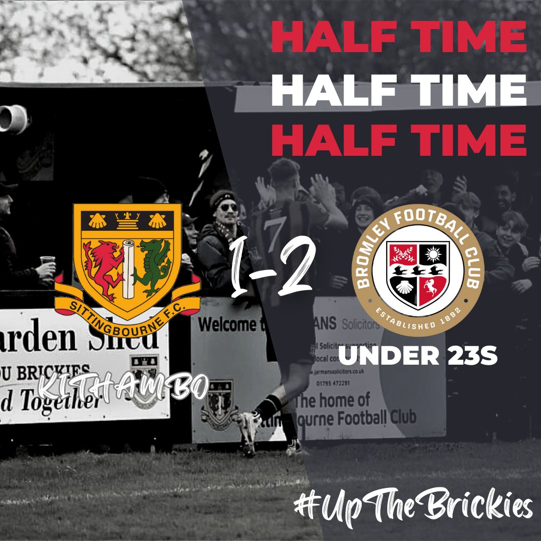 SittingbourneFC's tweet photo. Half Time - Sittingbourne 1-2 Bromley U23s

Entertaining game so far, @Darnell_K9 opened the scoring early for us, we've hit the woodwork &amp; forced the Bromley keeper into a couple of very good saves.

Nice counter attacking football by Bromley sees them lead at the half. https://t.co/BYzGQclu9i