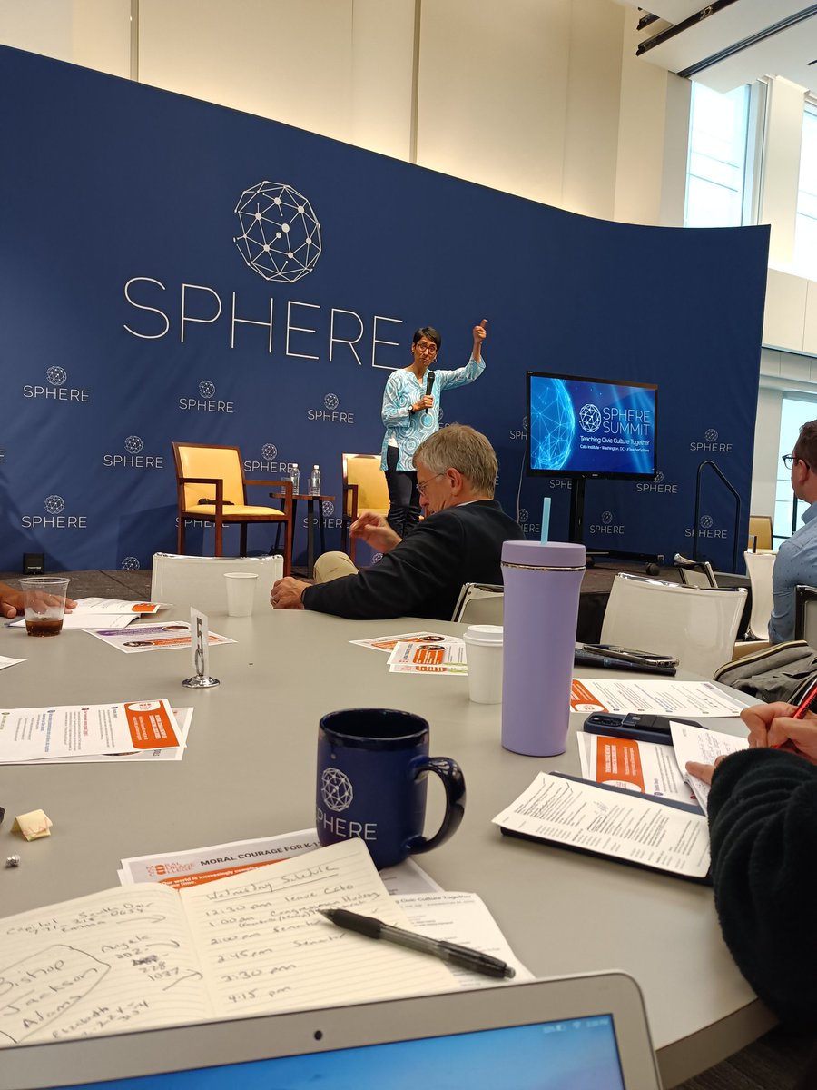 We are not thinking creatures that feel, we are feeling creatures that think!!  Irshad Manji #teachershpere #spheresummit <a href="/AllanCarey9/">Allan Carey</a> <a href="/SphereEdIn/">Sphere Education Initiative</a>