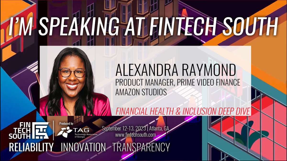 Alexandra_LAX's tweet photo. 📢 Speaking Announcement! 🎉
I’ll be speaking at Fintech South 2023!  
 
Join me on September 12-13 in Atlanta, GA for the largest fintech conference in the Southeast.

#FintechSouth2023 @TAGthink https://t.co/nAweGKDLMd