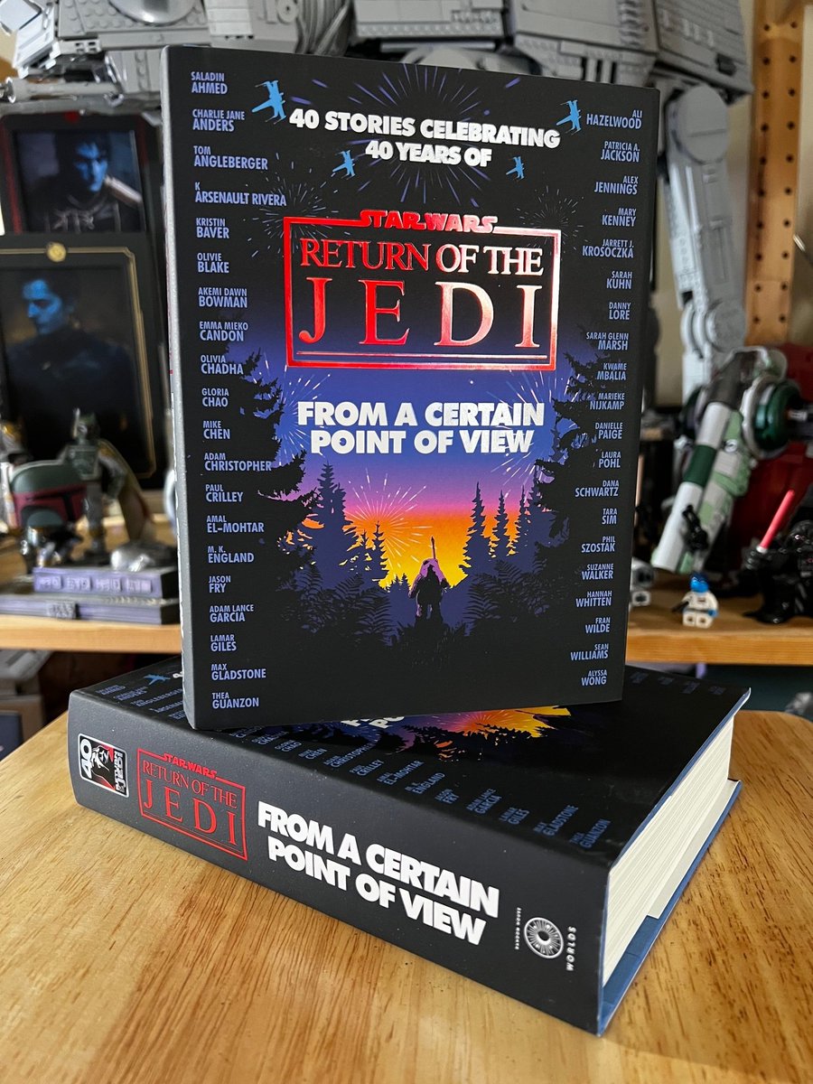 Wow. Wow. Wow.  
First print copies of #StarWars #FromaCertainPOVReturns have arrived and oh wow do they look gorgeous. And yes, that is a cool blue case under the jacket (to match the text/ships on the cover).

August 29th will be here soon

(photo courtesy <a href="/Darth_Duff/">Erich Schoeneweiss</a>)