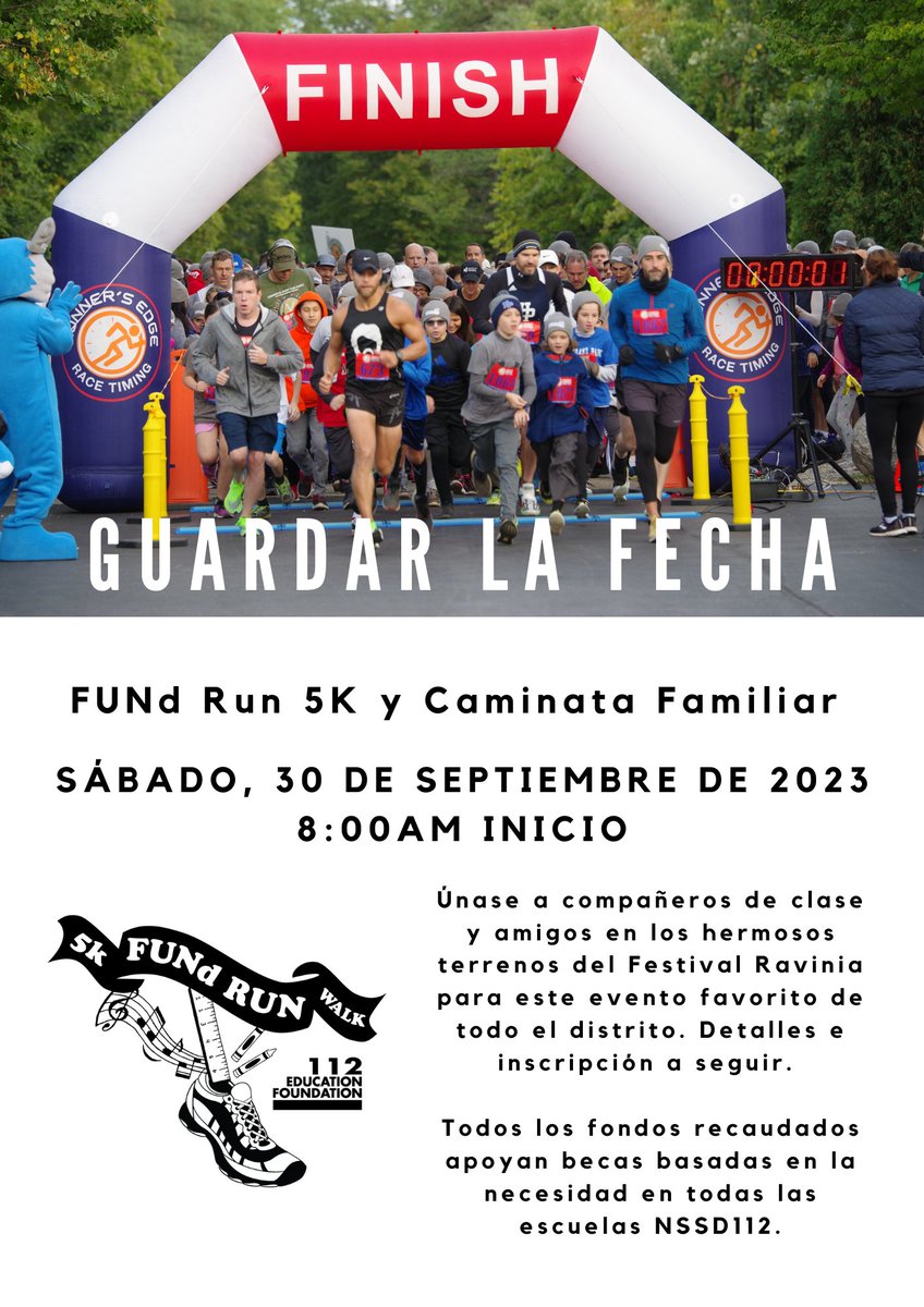 112foundation's tweet photo. Hey, @nssd112 families - #FUNdRun2023 registration opens next week! Mark your calendars for Saturday, September 30. You don't want to miss the FUNd! https://t.co/NmFq6lWur4