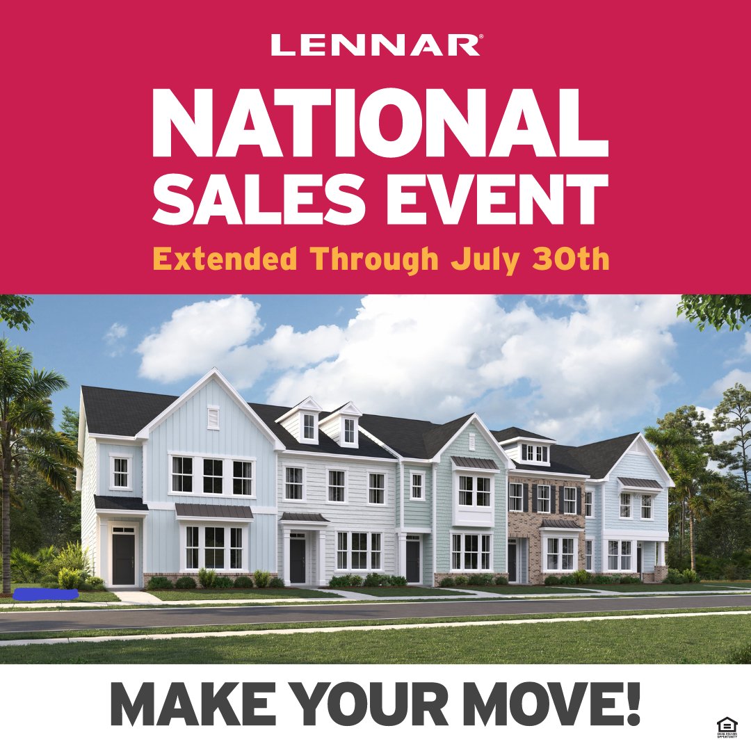 LennarCHAS's tweet photo. Fixed rates of 4.990% AND price reductions up to $60,000 makes the Lennar's National Sales Event the hottest 🔥 🔥 🔥 ticket in town!!! Call/text 843-514-8295 ASAP to lock in your savings today!! https://t.co/LeUXrtZREg