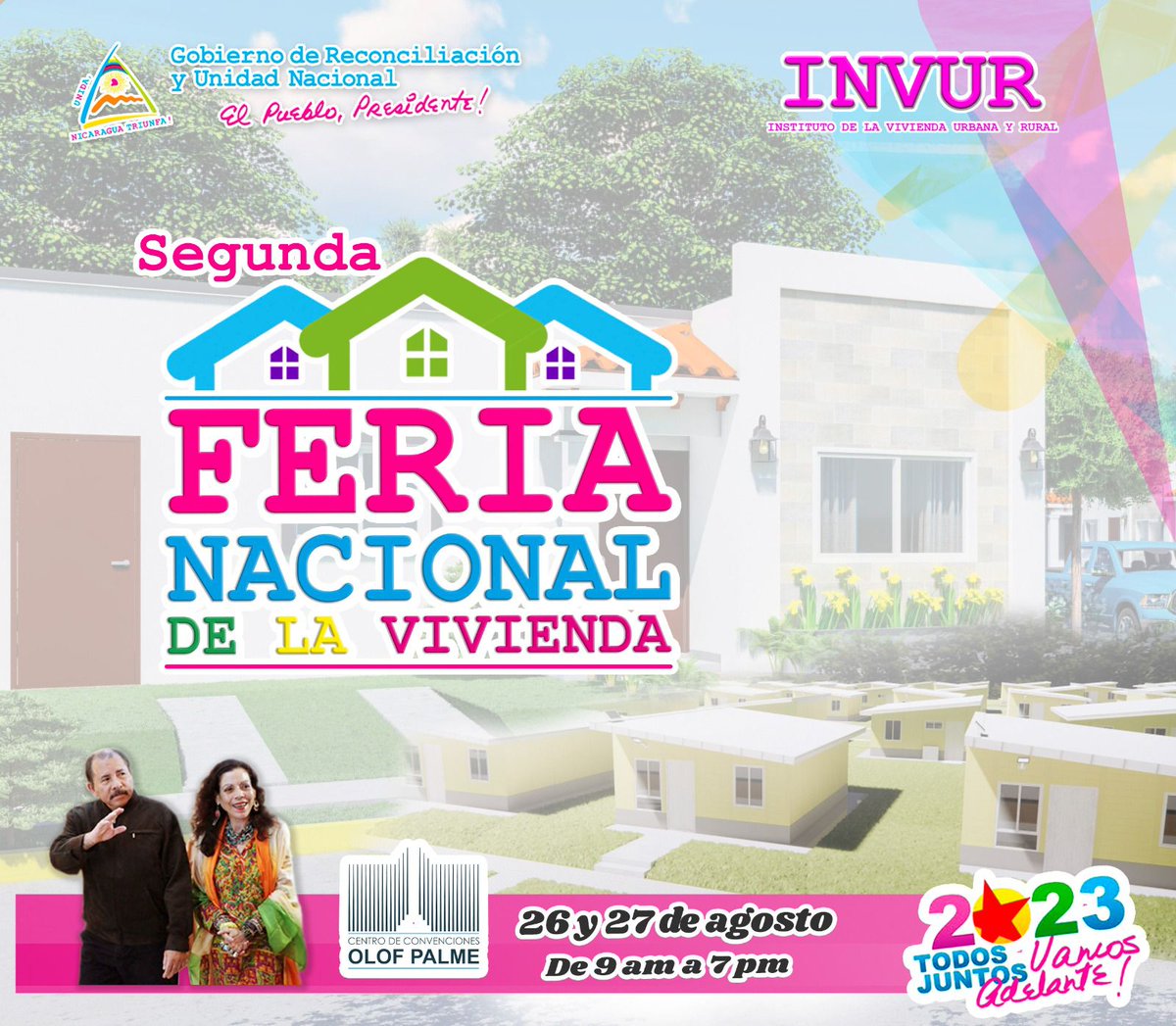 #Nicaragua | El Buen Gobierno Sandinista a través de INVUR invita a las Familias a la segunda Feria Nacional de la Vivienda, en la que podrás cumplir el sueño de una Casita propia. 🏠🏘️✊🏻🇳🇮🔴⚫

#INVUR
#ManaguaSandinista 
#2023JuntosVamosAdelante