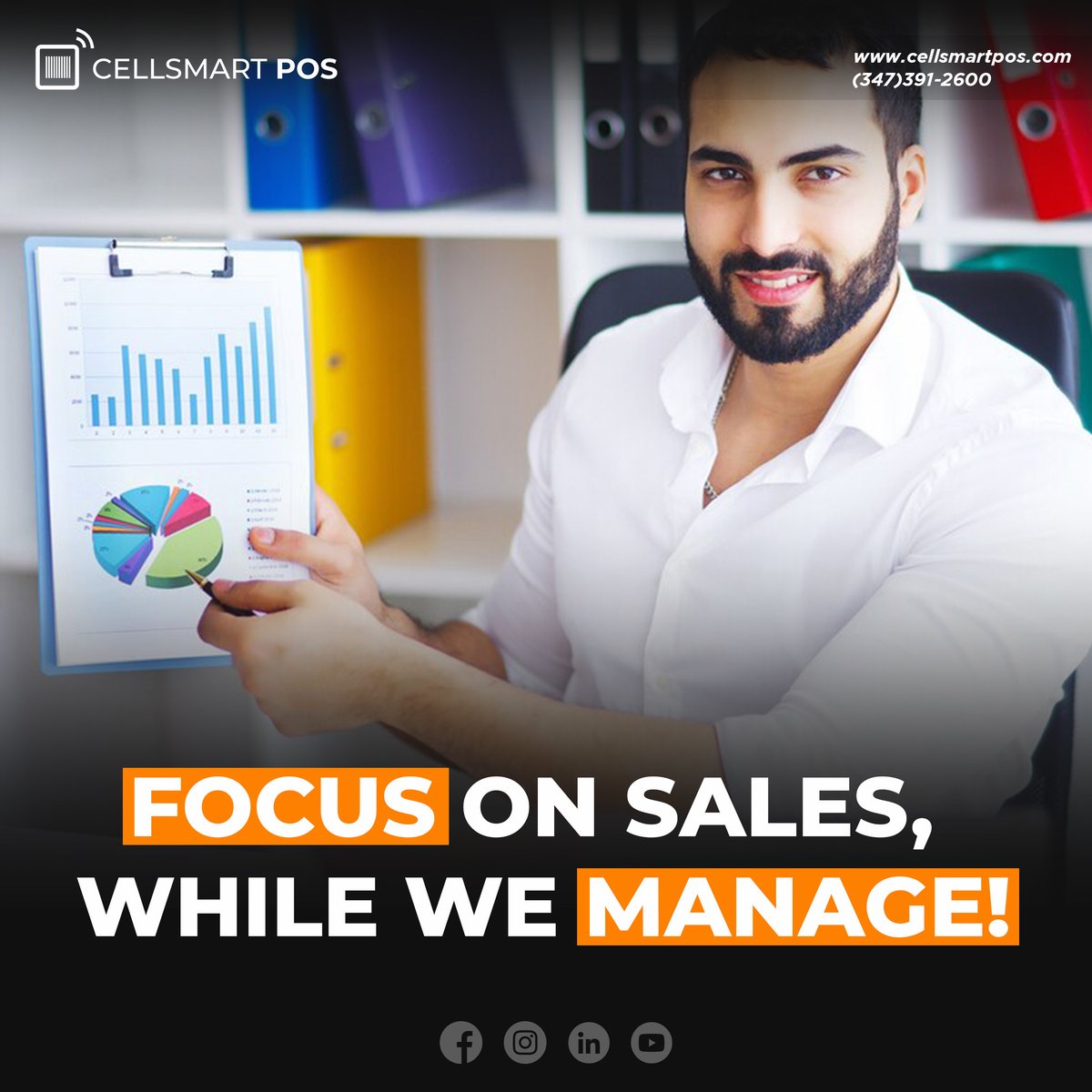CellSmartPOS's tweet photo. Focus On Sales, While We Manage!

CellSmart POS offers https://t.co/LCyq6xdMCT that includes:

- Employee management
- Inventory Reconcile
- Commissions Reconcile
- Credit/Debit Card Payments Reconcile
- And many more
 
Check out https://t.co/7NfSUBlGW3 https://t.co/ynUA4FXJwB