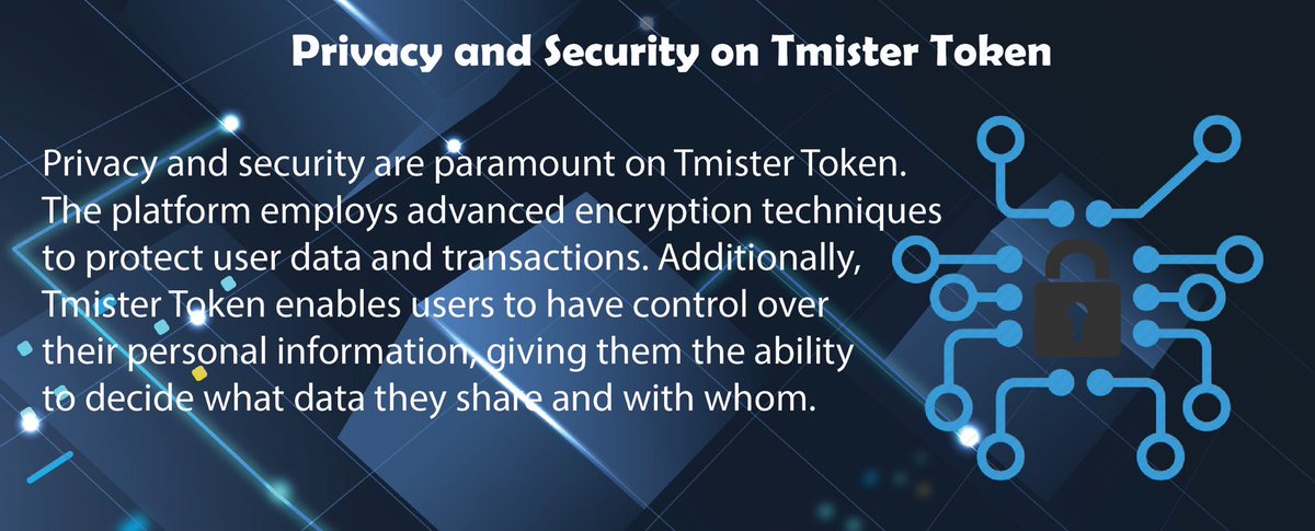 TmisterToken's tweet photo. Privacy and Security on Tmister Token.
#TmisterToken #TMisterToken #TMR #TMRNews #Tmister https://t.co/bS2oXviQLs