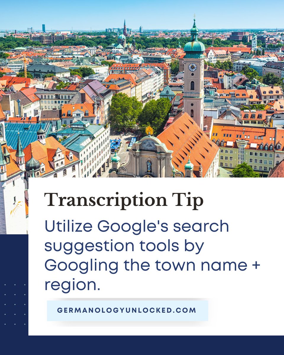 Get “7 Genealogy Hacks for Verifying Your Ancestor’s Hometown” at buff.ly/3GFHHLY. 

#germanologyunlocked #germantranslation