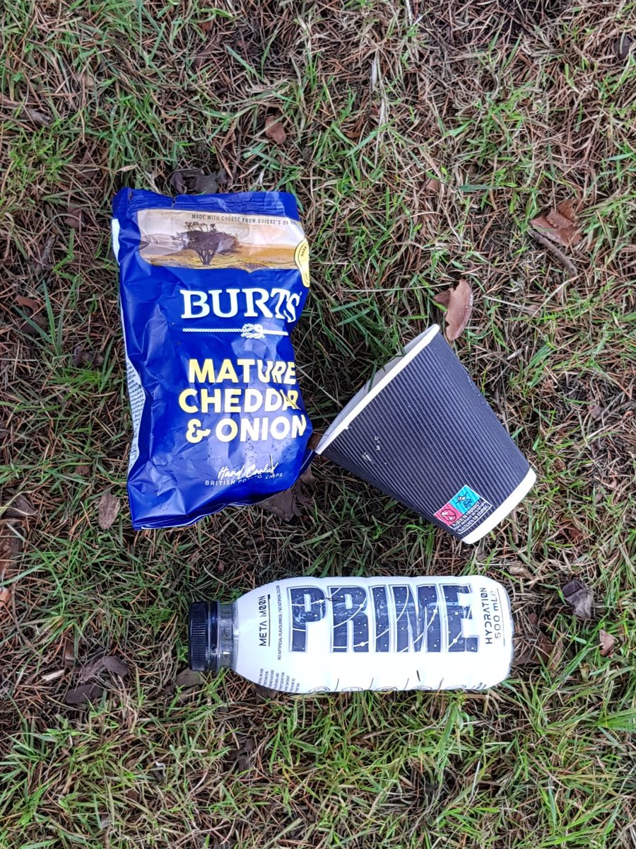 BBullrushes's tweet photo. Collected more cans &amp; bottles this morning on our run through lovely #Elvaston Castle. Finding more #Prime litter on the verges. Picked tiny binoculars from the gutter &amp; a can from the inside of a tree stump. #NotaBin #lovewhereyoulive #MyElvaston @2minuteHQ @LitterReporting https://t.co/G1QbTpVNQx