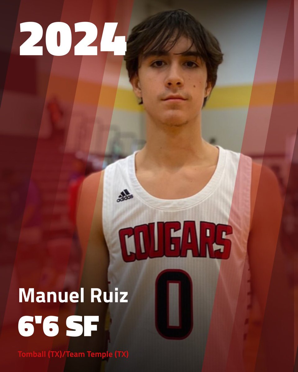 Manuel Ruiz (2024)
Height: 6’6 
POS: SF
HS: Tomball (TX) 
Grassroots: Team Temple (TX) 
Calling Card: 3 &amp; D 
Current Offers: N/A