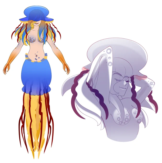doodled more of jellyfish lady
