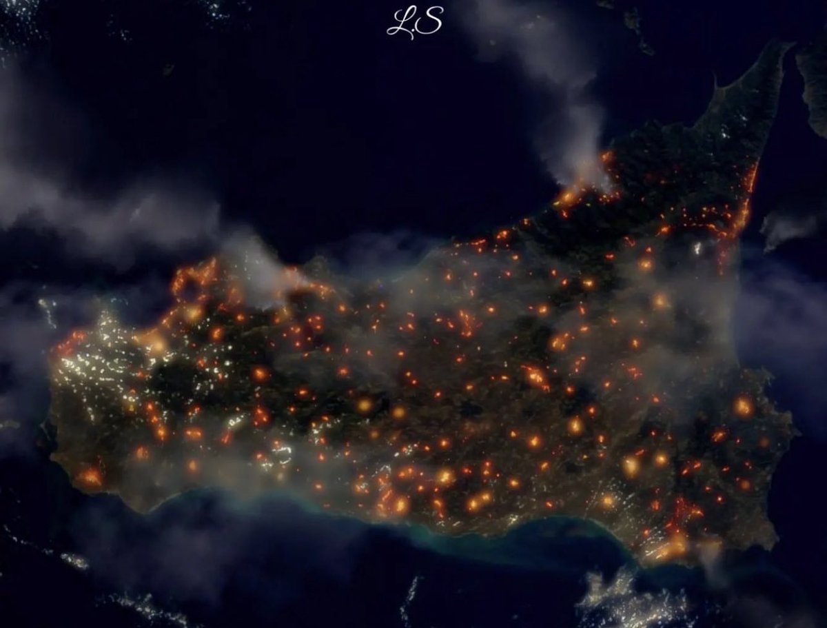 Lacrime di fuoco per la #Sicilia.
È come se piangesse il mondo. 
Chi è causa di tutto ciò non merita nulla.