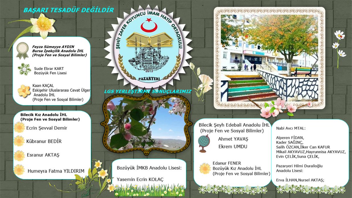 Tebrikler çocuklar!
Yolunuz ve bahtınız açık olsun Vesselam.
#şzkiho