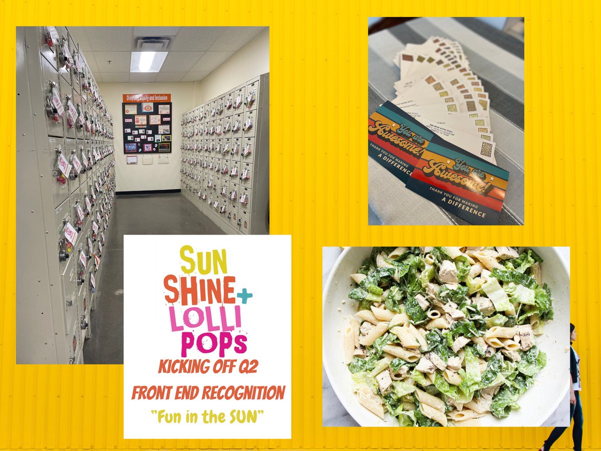 6️⃣8️⃣6️⃣3️⃣ Kicked Q2 FER with personalized post cards mailed out to each of my front end associates, ☀️ Shine +Lollipop locker grams & ended with my Blacken chicken pasta Cesar salad. Day 1 for the Shine!!! @BacaDavidbaca6 @thewaysheROLS @mark_bolieu @garland_haynes