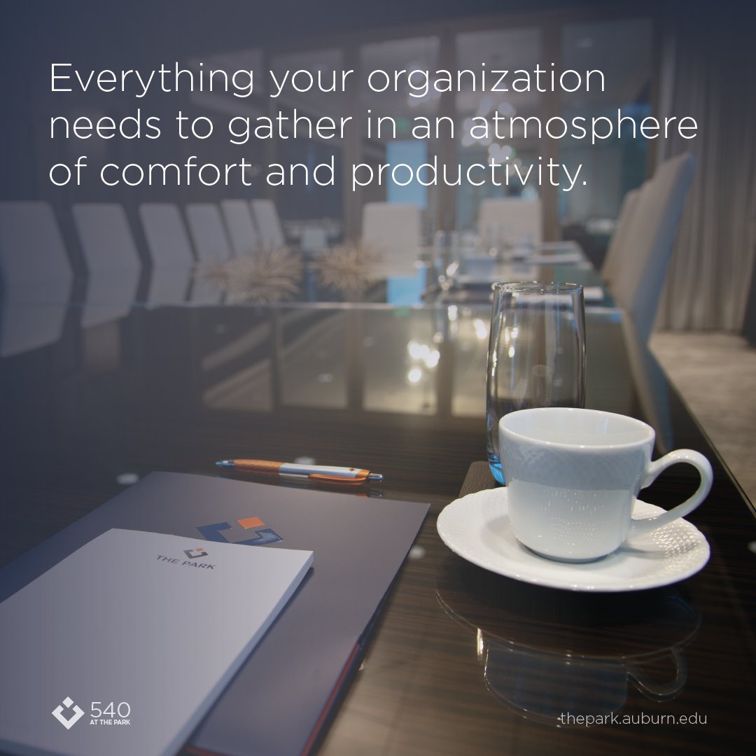 540 at The Park.  Auburn's newest executive meeting space in the heart of Auburn Research Park.  Learn more: thepark.auburn.edu

#startinauburn #auburn #auburnuniversity #540atThePark #eventcenter #meetingspace #ThePark #AuburnResearchPark