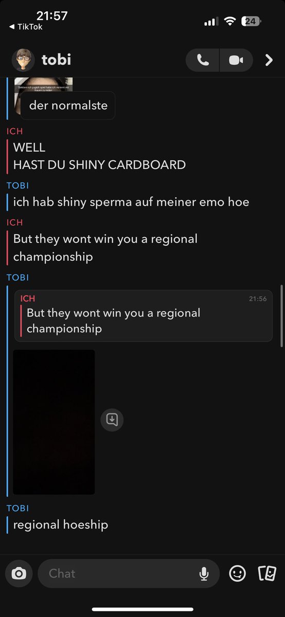 Average convo between me and tobi