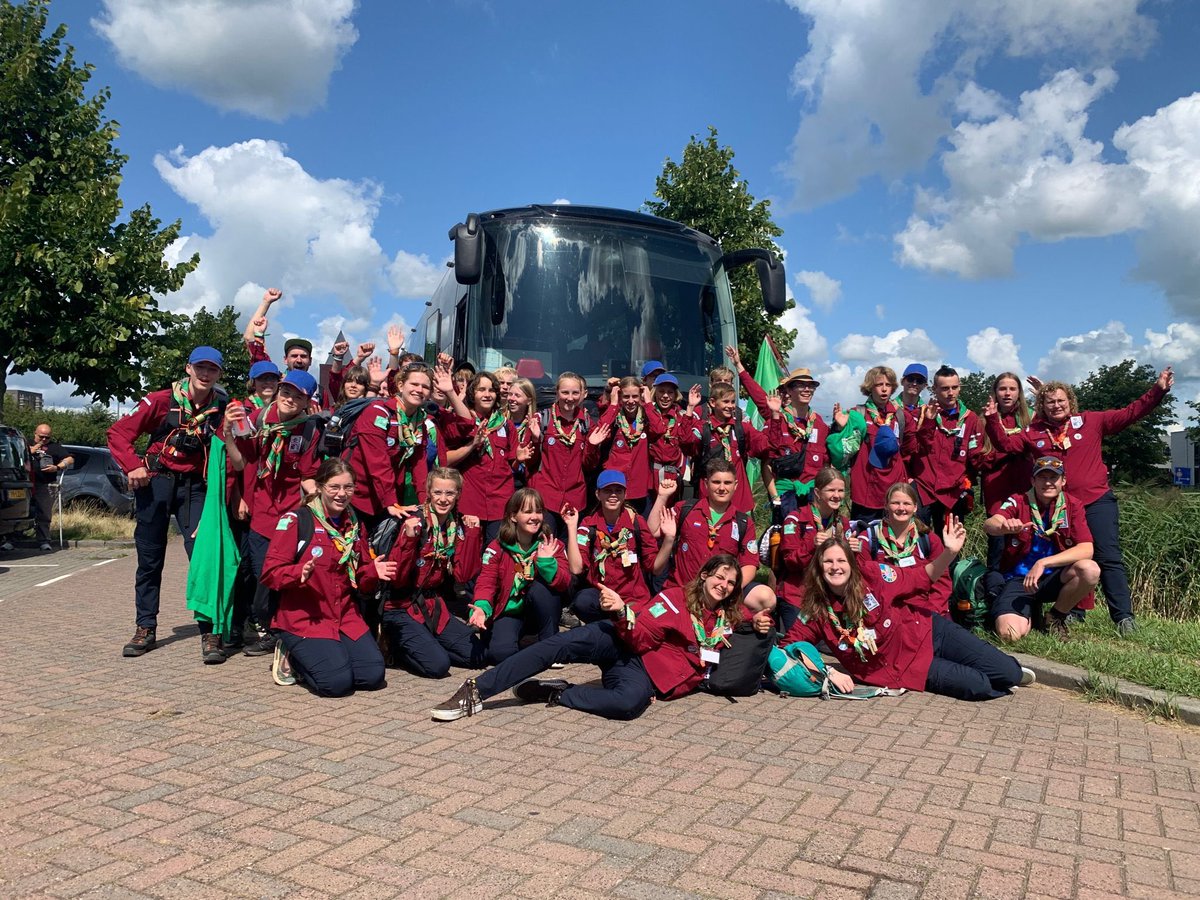 ScoutingFLG's tweet photo. Vandaag zijn vier leden van onze scoutinggroep  met hun troep op reis gegaan naar de world scout jamboree in Zuid-Korea. Wij wensen iedereen heel veel plezier daar en Dries, Ellen, Lianne en Norah in het bijzonder! #wsj2023 https://t.co/C9hr8EwXe9