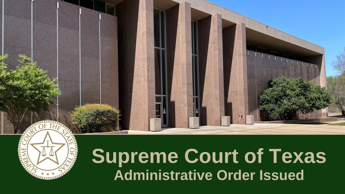 The Supreme Court today issued preliminary approval of the repeal of Texas Rule of Appellate Procedure 28.2 and amendments to TRAP 28.3 to reflect changes to the Civil Practice and Remedies Code made by the 88th Legislature. 
Read more: txcourts.gov/media/1456828/…