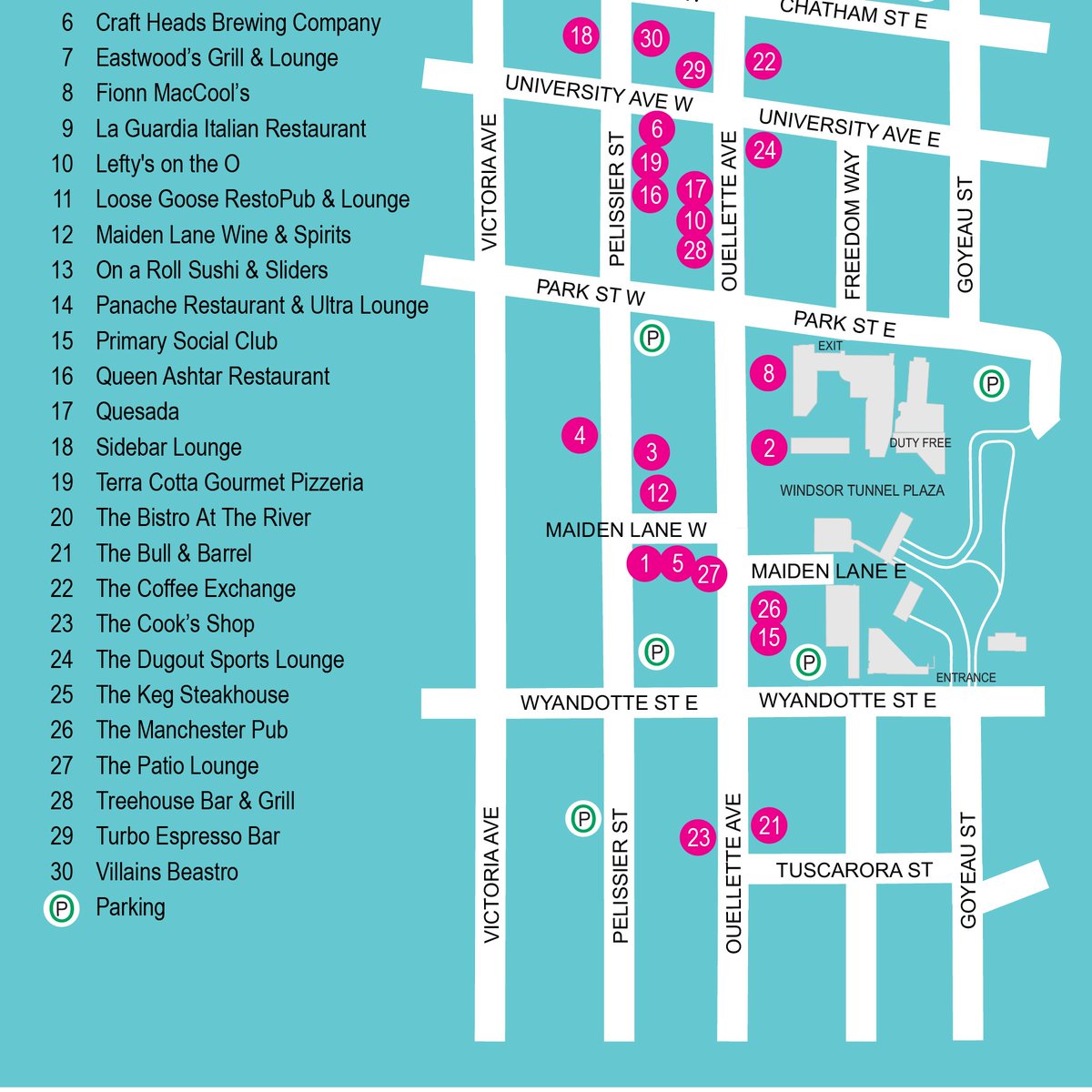 Patio hopping in downtown Windsor? Here's all the amazing ones to stop at!