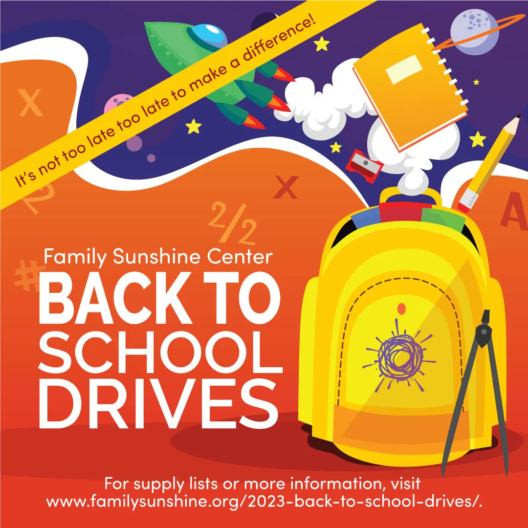 FSCGivesHope's tweet photo. It's not too late to donate to our Back-to-School Supply Drive and Adopt-a-Student Uniform Drive at FSC. Help children in need with school supplies and uniforms. Make a meaningful impact on their lives! Learn more and donate at https://t.co/NnTq4XBmiK. #FSCHopeandHealing https://t.co/vo0MgW1tB2