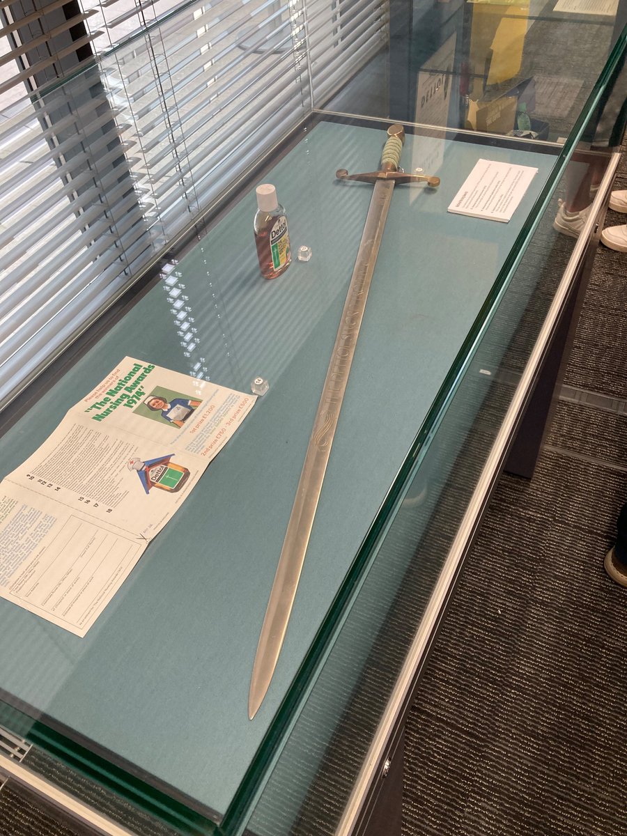 At <a href="/Hullhistorynews/">Hull History Centre</a> tonight for the official launch of <a href="/ThisIsReckitt/">Reckitt</a>’s Dettol 90th Anniversary Exhibition which includes the Dettol Sword, awarded to the winner of the Nurse of the Year competition who was allowed to display it at their hospital for the following 12 months.