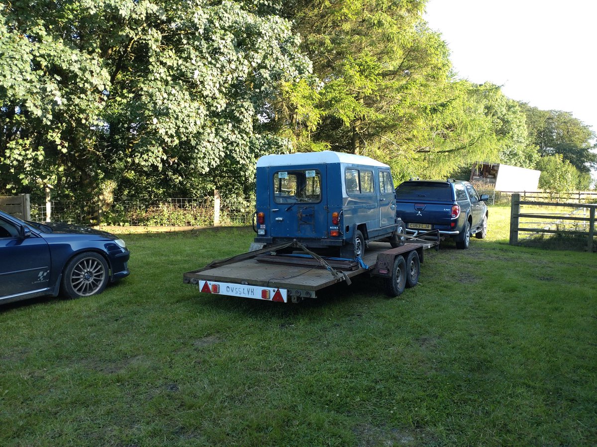 Losing storage means that today blue NOMAD has gone to a new home to begin its journey back to roadworthiness. Slight tinge of sadness that I have gone from owning 1% of total production to 0.5%, but another one on the tarmac can only be a good thing. Happy days 🏁