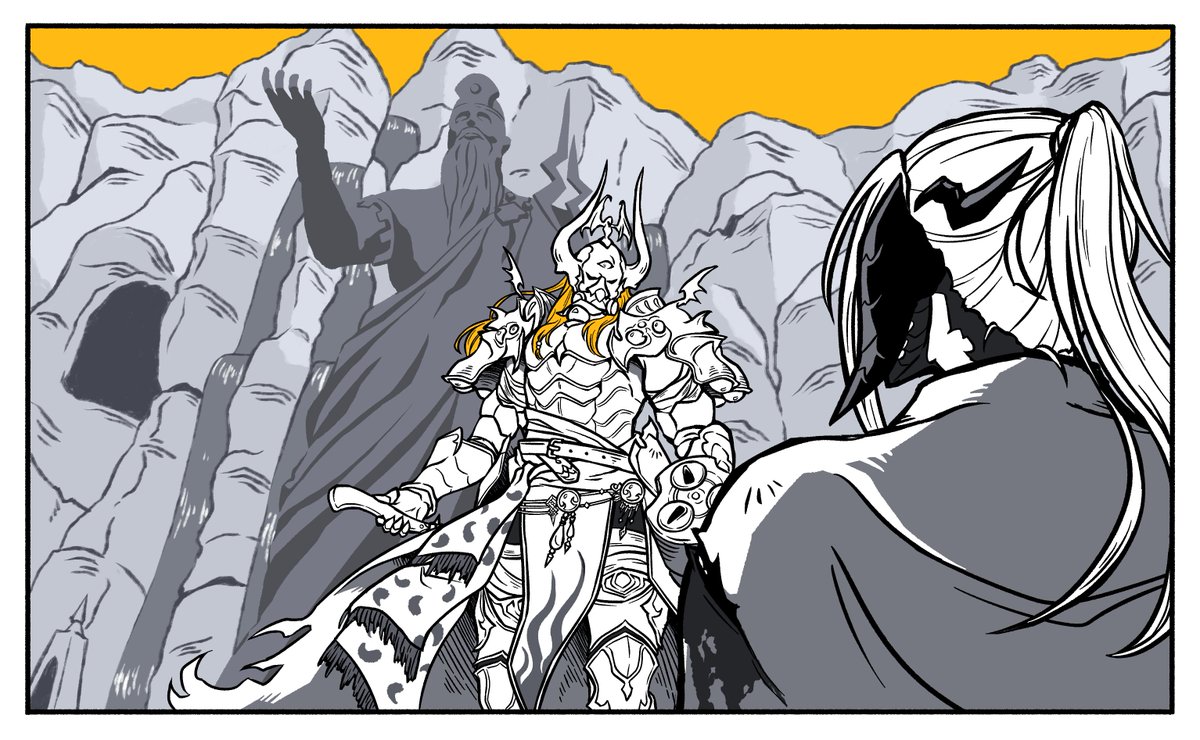Trapsaw's tweet photo. Zenos trouncing the WoL at Rhalgr's Reach is still one of my favorite scenes in the game.

#FFXIV #FFXIVART https://t.co/6OdTmEakdM
