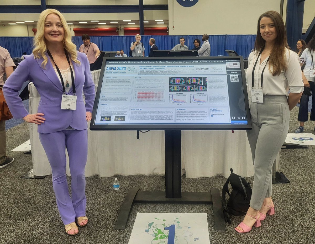 Dr. Rebecca M. Howell, PhD (@drrebeccahowel1) on Twitter photo Successful interactive poster session at #AAPM2023
for <a href="/Taylor_Gwen15/">Taylor Meyers, MS</a> #MedPhys PhD student <a href="/MDA_UTHGrad/">MD Anderson-UTH Grad</a> <a href="/MedPhys_MDAUTH/">MedPhys Graduate Program MD Anderson UT Health</a> <a href="/MDAndersonNews/">MD Anderson Cancer Center</a>
<a href="/constantlyowens/">Constance Waddel-Owens, PhD</a> Successful interactive poster session at #AAPM2023
for <a href="/Taylor_Gwen15/">Taylor Meyers, MS</a> #MedPhys PhD student <a href="/MDA_UTHGrad/">MD Anderson-UTH Grad</a> <a href="/MedPhys_MDAUTH/">MedPhys Graduate Program MD Anderson UT Health</a> <a href="/MDAndersonNews/">MD Anderson Cancer Center</a>
<a href="/constantlyowens/">Constance Waddel-Owens, PhD</a>