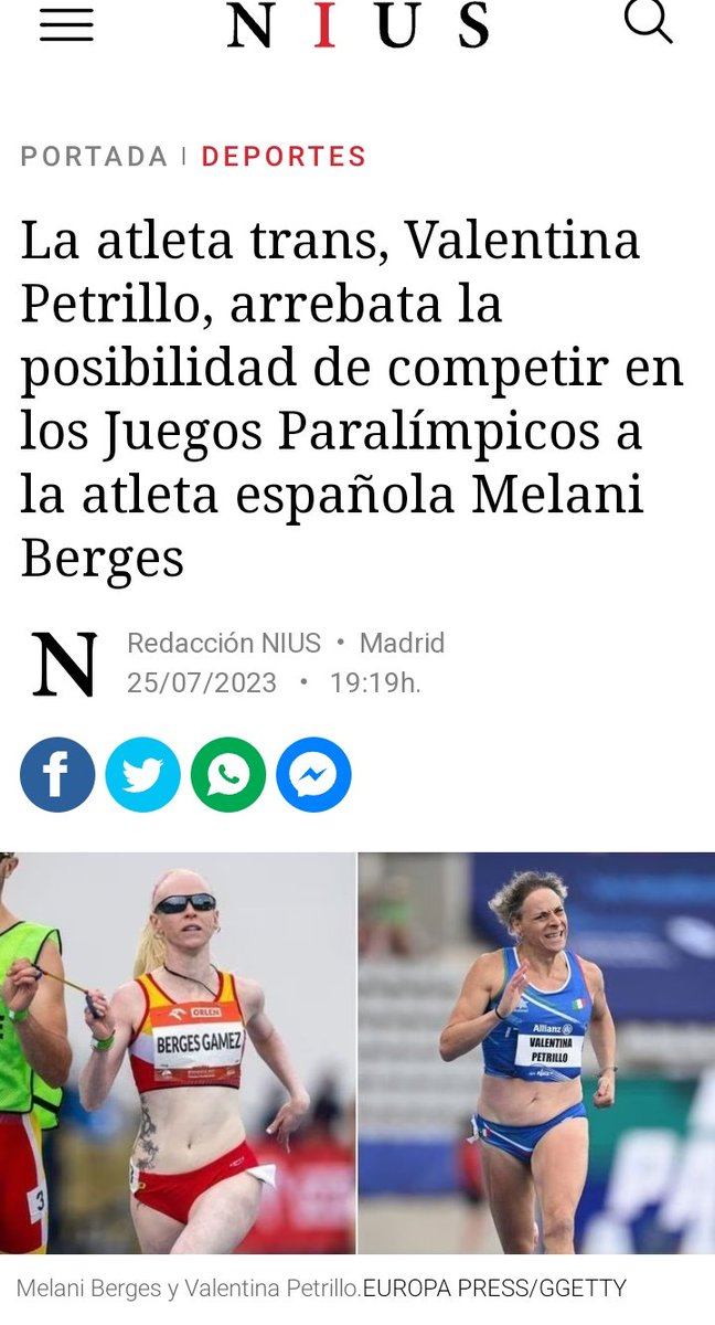 ¿Pretenden que a esto le llamemos inclusión? Esto es juego sucio, vulneración de la integridad moral de las mujeres deportistas con semejante mofa a sus esfuerzos. Nos expulsan de nuestros espacios y roban nuestros logros pero aplauden porque «progreso. Total, solo afecta a las