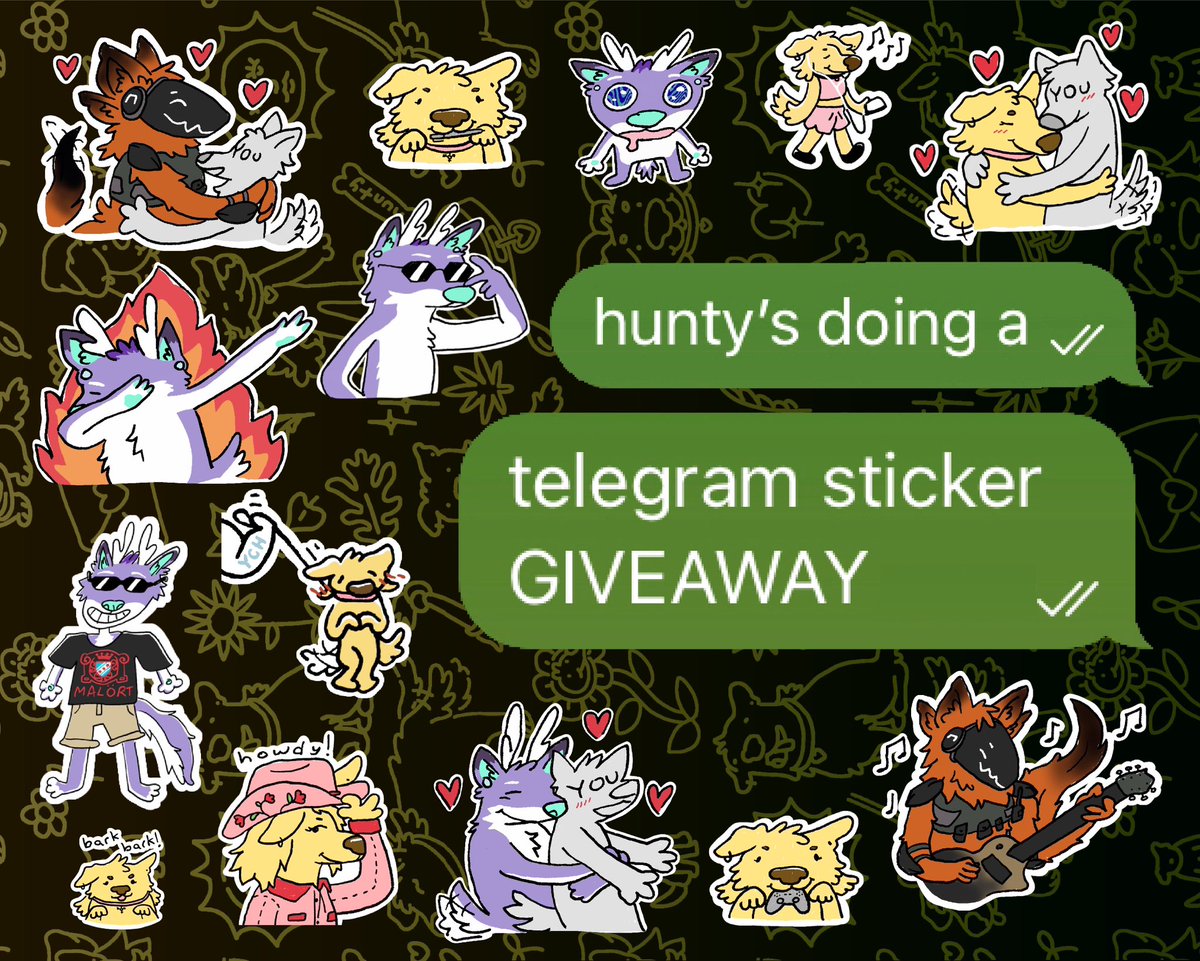 huntysdoodles's tweet photo. telegram sticker GIVEAWAY ✨📱
(details below) https://t.co/12X0y9iSed