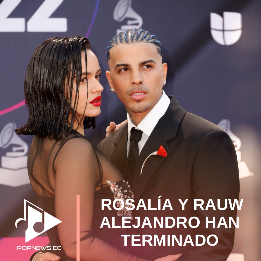 PopNewsEc's tweet photo. 💔 ¡Se acabó el amor!
#People anuncia en exclusiva que #Rosalia y #RauwAlejandro HAN TERMINADO después de tres años juntos. https://t.co/YEvgNTvW9y