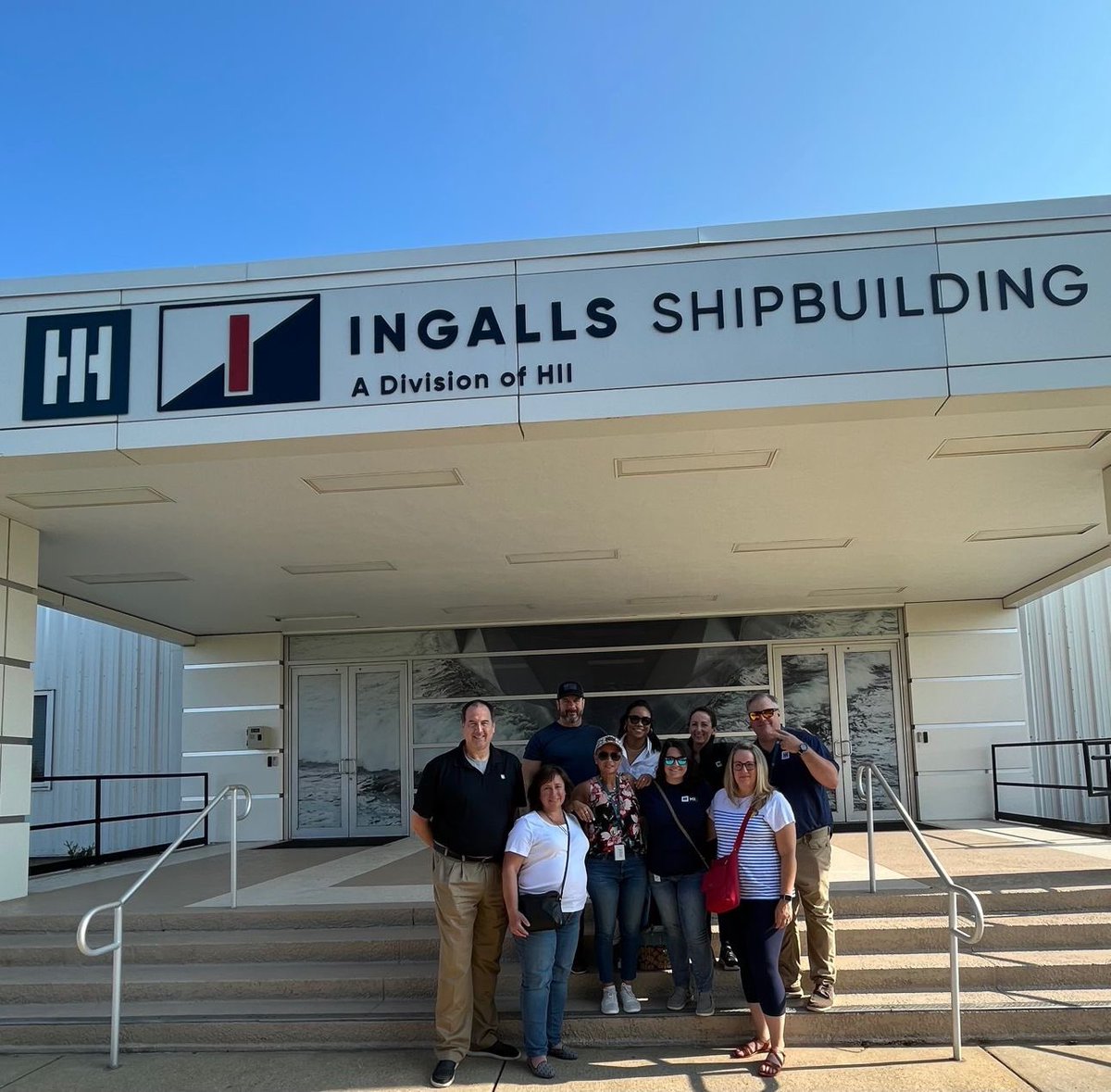 Spent the last 2 days with our extended Strat Comm team at an offsite in Pascagoula. It’s been great to spend time together. Today we ended with an inspiring tour of our  Ingalls shipyard. My neck is definitely a litttle achy from twisting/turning to see the enormity everything!
