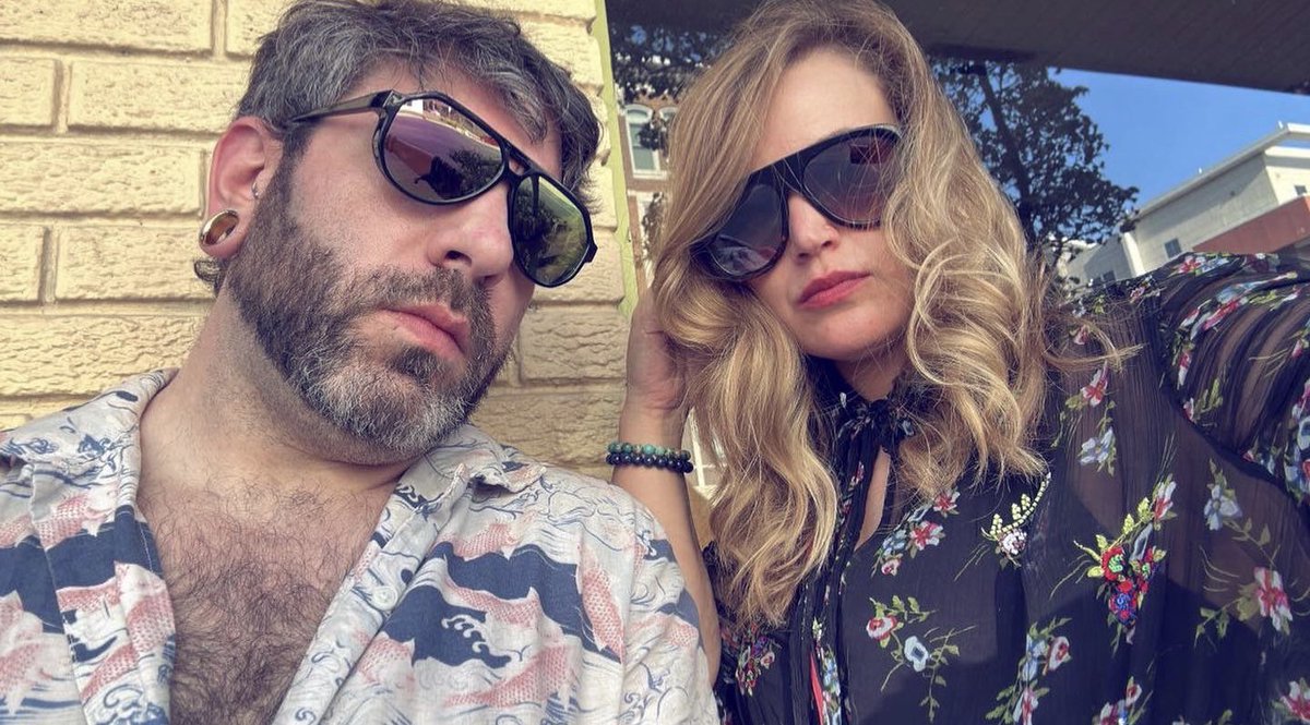 antigravitypjs's tweet photo. modelling outside The Bottleneck with the fiance @halcyondae before seeing #OpenMikeEagle and #VideoDave
fun fact: I nearly passed out from the heat shortly after taking this picture outside https://t.co/0GhFCRLub4