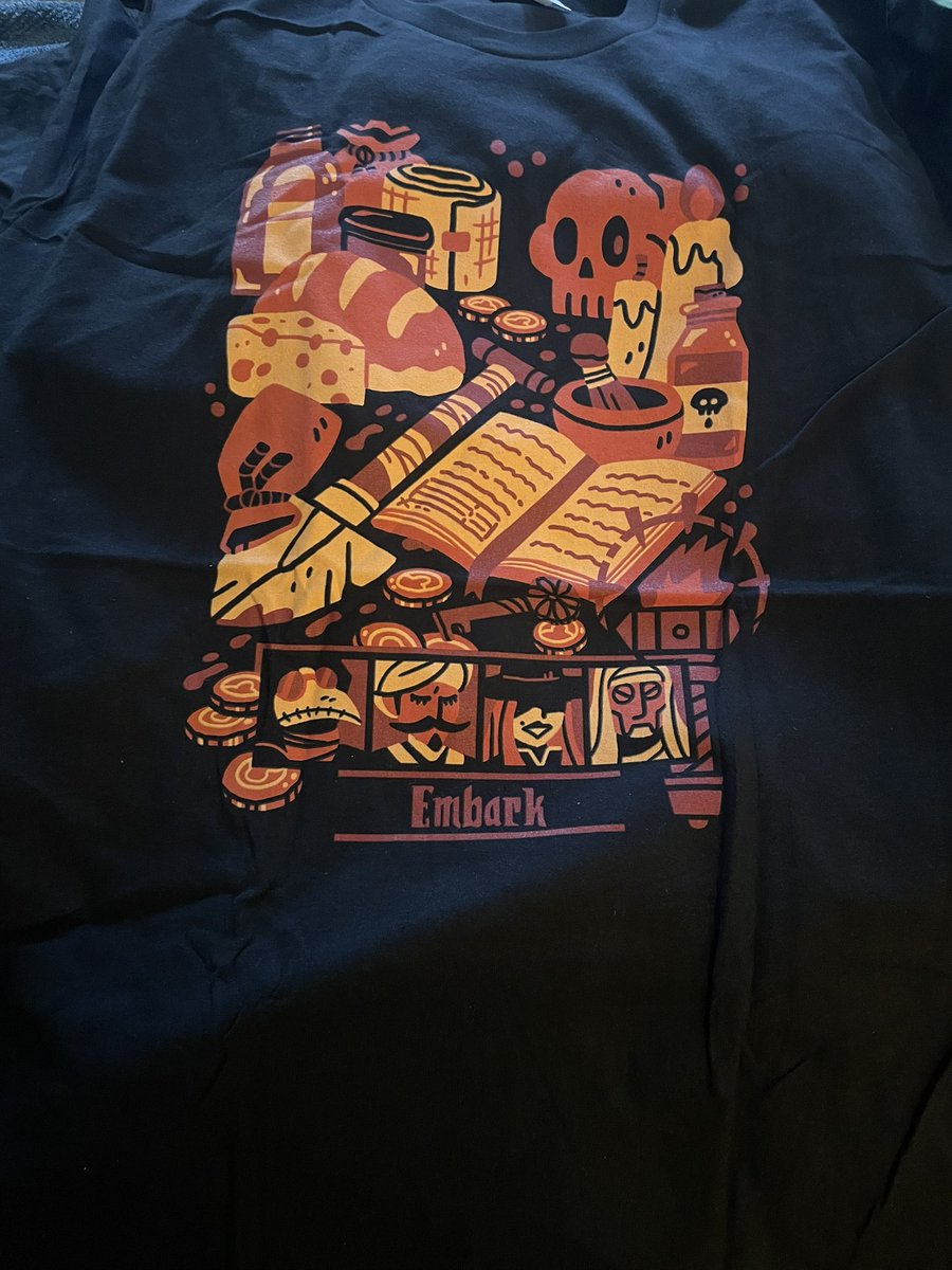 The shirt I ordered during the gamesdonequick charity marathon from the Yetee came in! If only such treasure could staunch the flow of otherworldly corruption…