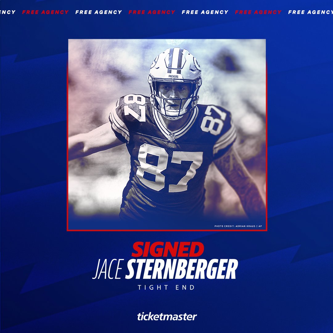 BuffaloBills's tweet photo. We’ve signed TE Jace Sternberger and RB Darrynton Evans to one-year contracts. 🦬

#GoBills | #BillsMafia https://t.co/0DjHmlhx7w