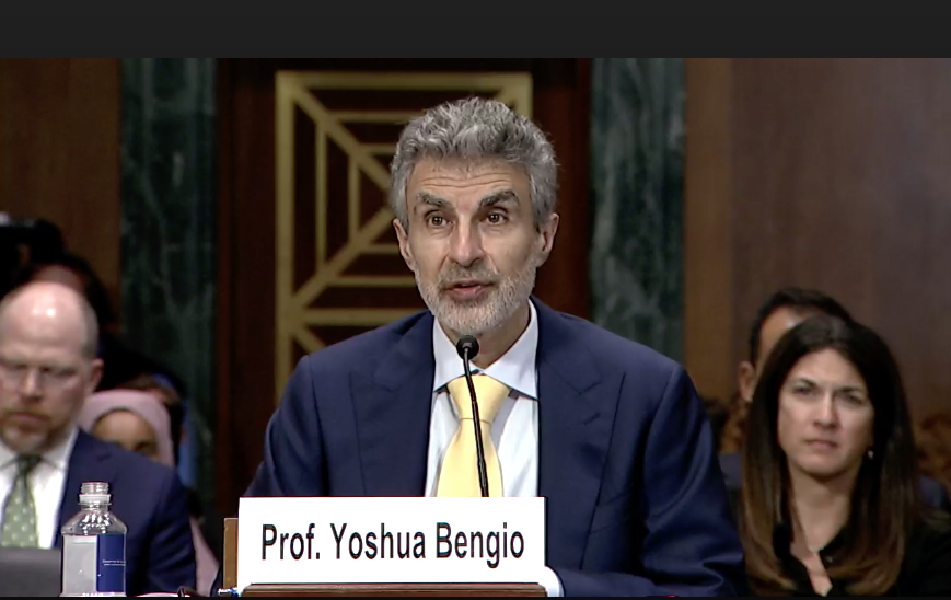 uMontreal News (@umontreal_news) on Twitter photo "Counterfeiting humans should be at least at the same level" of importance, in terms of illegality, as counterfeiting money, Yoshua Bengio tells U.S. senators looking to better regulate artificial intelligence. Watch the proceedings here: judiciary.senate.gov/committee-acti………
<a href="/Mila_Quebec/">Mila - Institut québécois d'IA</a> "Counterfeiting humans should be at least at the same level" of importance, in terms of illegality, as counterfeiting money, Yoshua Bengio tells U.S. senators looking to better regulate artificial intelligence. Watch the proceedings here: judiciary.senate.gov/committee-acti………
<a href="/Mila_Quebec/">Mila - Institut québécois d'IA</a>