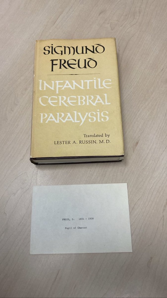 DrDipeshPatel's tweet photo. Extremely grateful for the @neurolib team for allowing me access to this text by Sigmund Freud. The collection of rare books, archives and manuscripts, dating from the 4th century to the present day is absolutely outstanding. @UCLSpecColl 
#CerebralPalsy #CerebralParalysis https://t.co/J4Kb36mcOs
