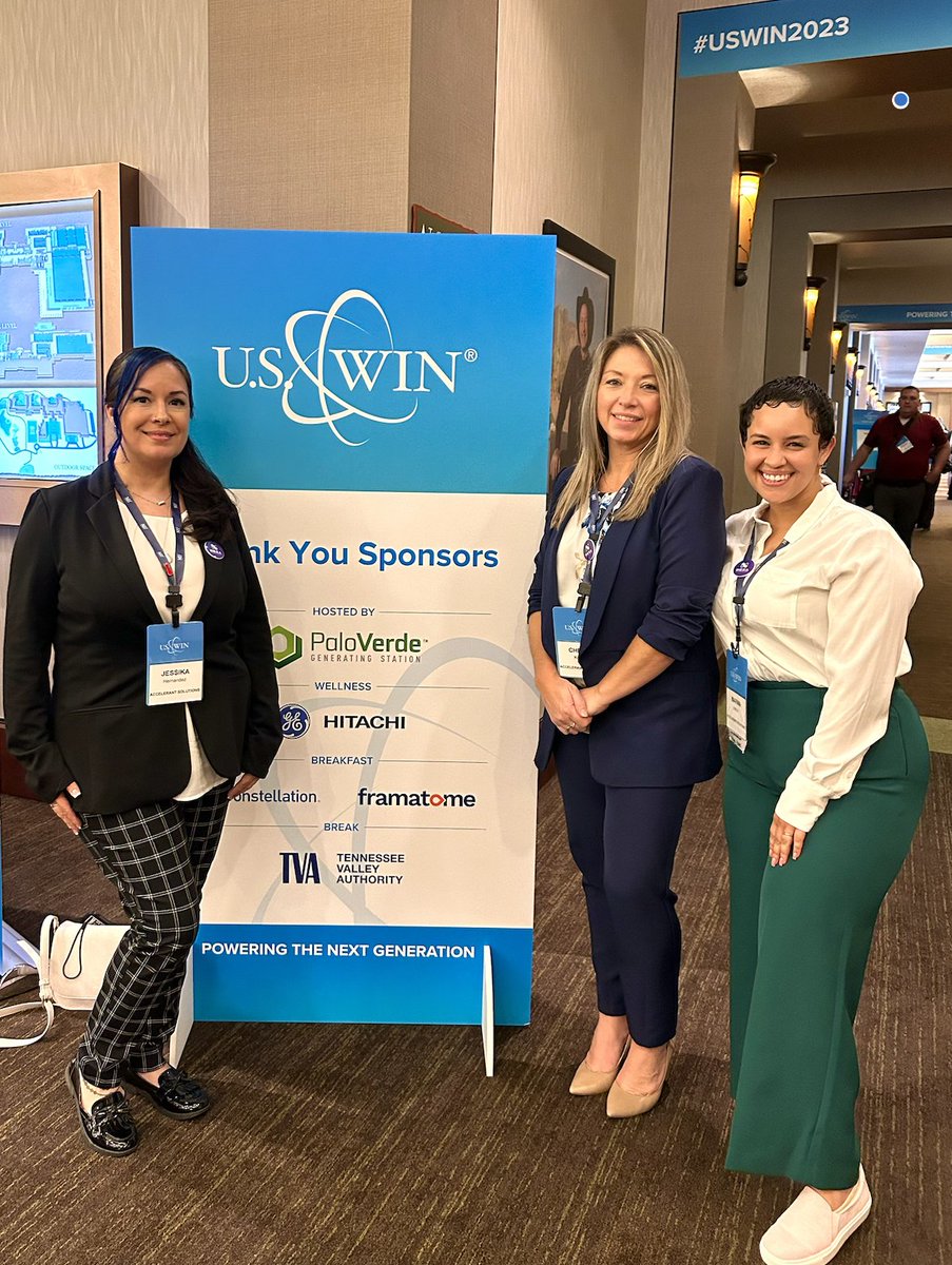acceleranttech's tweet image. Our incredible team lighting up the WiN 2023 Conference in Scottsdale! Embracing the power of women in the nuclear industry, we&apos;re proudly fueling professional growth at #AccelerantSolutions. 🚀

#WiN2023 #WomenInNuclear #USWIN2023 #ProfessionalDevelopment #WomenEmpowerment