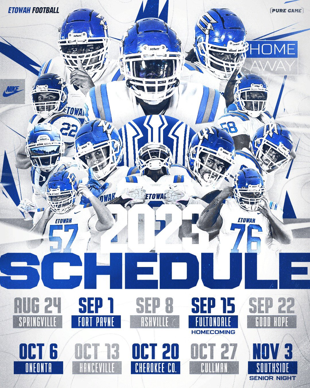 Etowah Football Schedule 2025 Printable