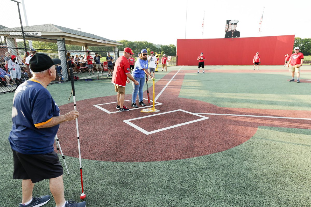 Adult League All-Star Maria Garrett put on a true hitting clinic at The Nuxy Bash Presented by <a href="/Ameritas/">Ameritas</a>. She feels the position of the ball on the tee, levels her bat, and makes contact. Her athleticism and determination are an example to us all! Go Maria! #nuxhallmiracleleague
