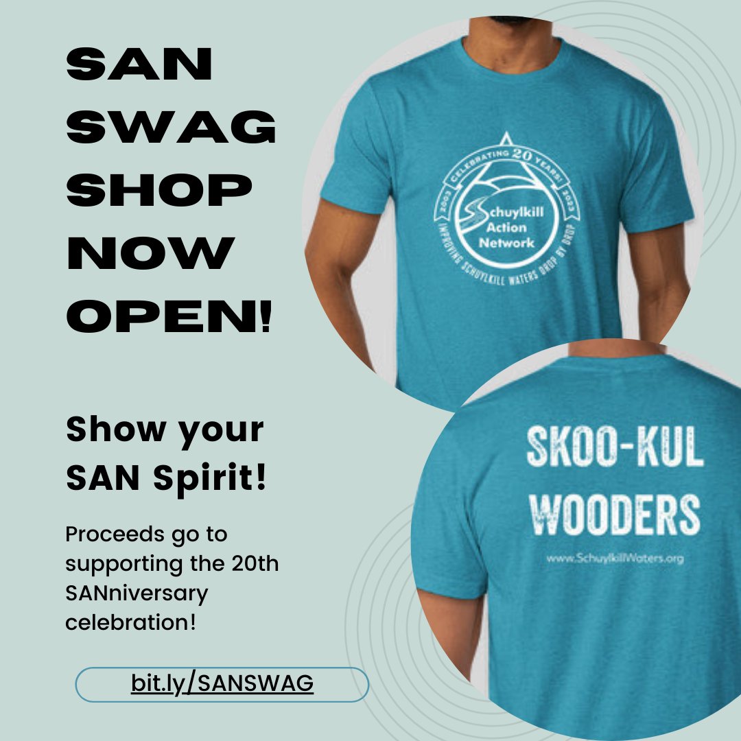 Support the SAN and show your Schuylkill spirit with our 20th-anniversary t-shirt design!
bit.ly/SANSWAG